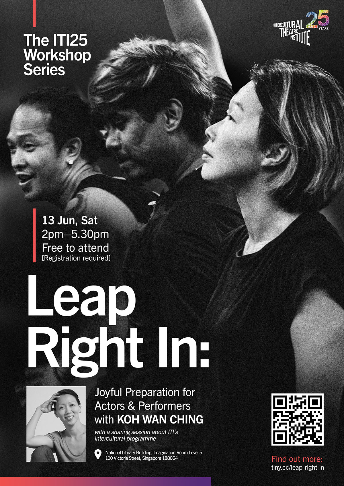 LEAP RIGHT IN WEB POSTER